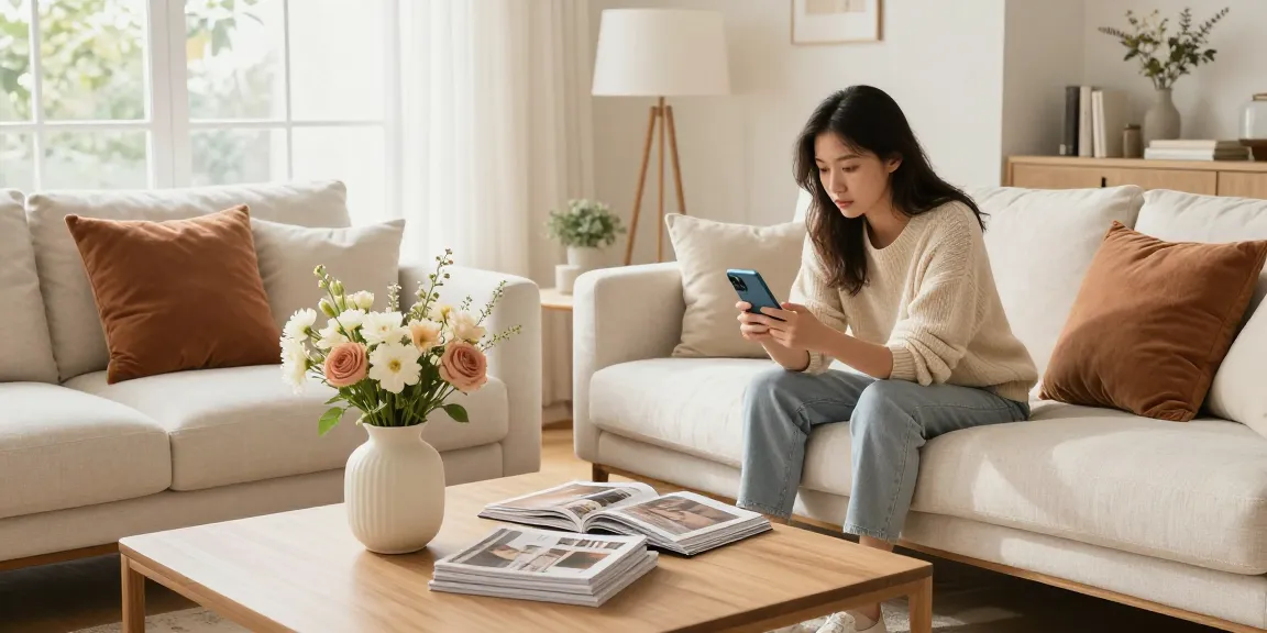 Modernes Wohnzimmer mit stilvollen Möbeln, stöbern in Möbel online kaufen für Inspiration.