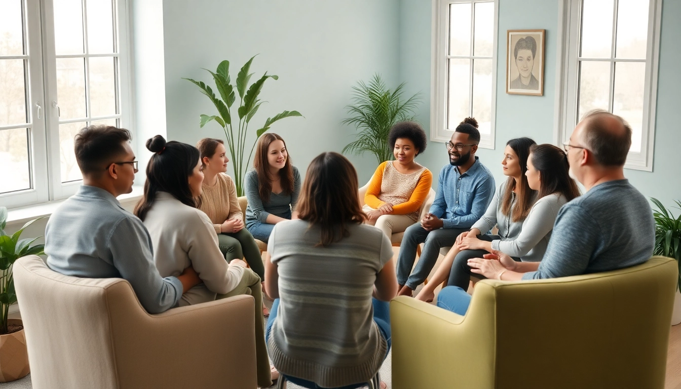 Enhancing mental health awareness through group therapy discussion in a supportive environment.