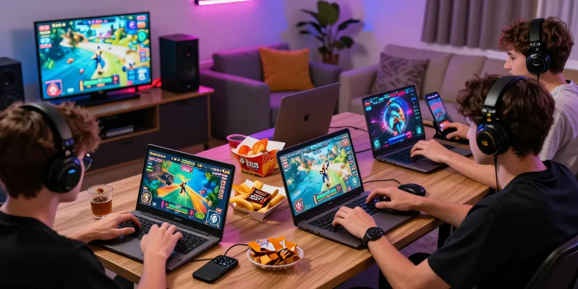 Engaging online gaming experience at https://b52club.radio.fm/ showcasing vibrant gameplay with multiple devices.