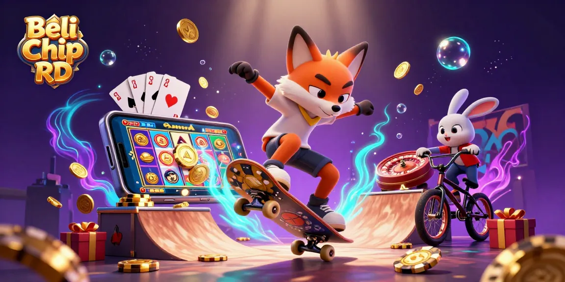 Beli Chip RD dengan cepat dan aman sambil menikmati gambar 3D kartun dinamis yang menarik.
